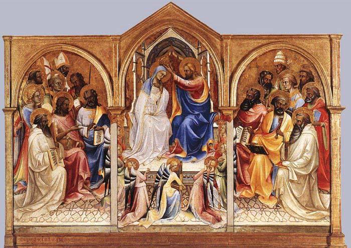 Lorenzo Monaco Coronation of the Virgin and Adoring Saints oil painting image